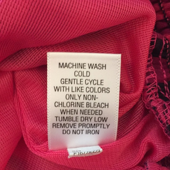 Xhiliration Blouse w/Ruffle Detail - Pink Plaid - Picture 7 of 7